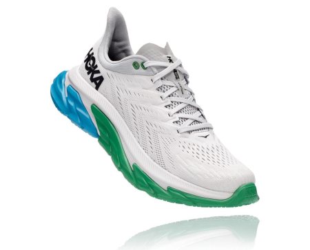 Hoka One One Clifton Edge Moški Road Tekaški Čevlji Siva / Zelena SI-602591P